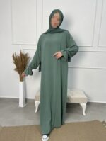 Abaya Hajar vert