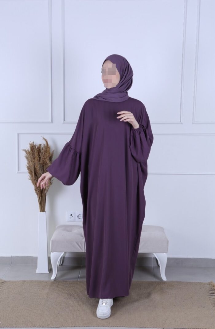 Abaya Inès mauve