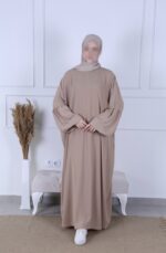 Abaya Inès beige