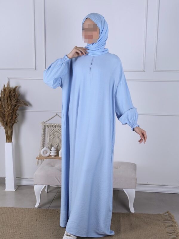 Abaya Maryam bleu ciel