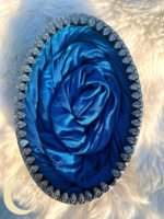 Hijab jersey premium bleu pour femme.